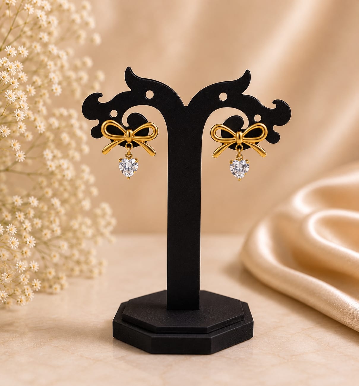 Sweetheart Bow Earrings