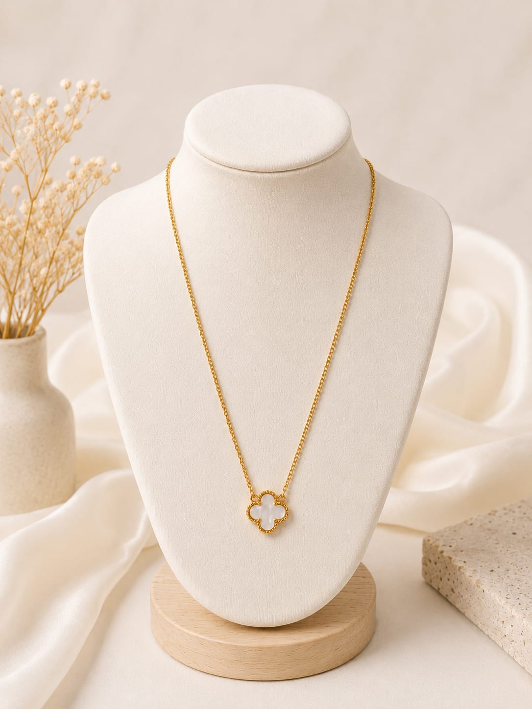 White Clover Necklace
