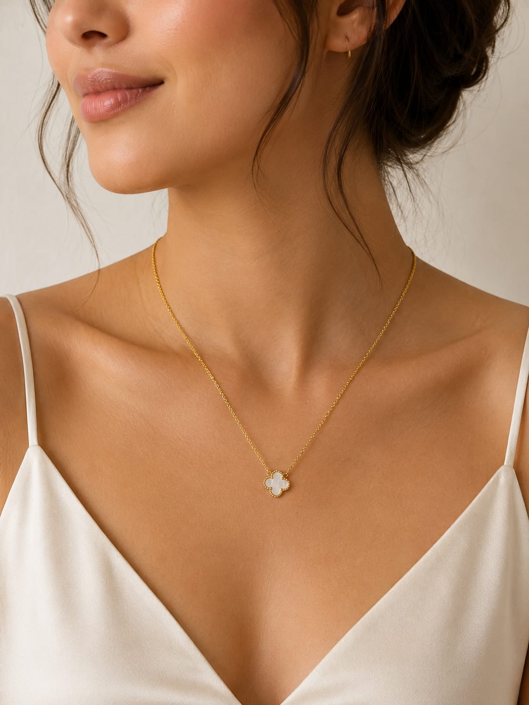 White Clover Necklace