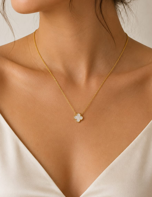 White Clover Necklace