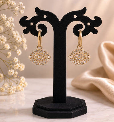 Nazar Charm Hoop Earrings 🧿