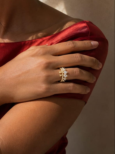 Crystal Tiara Ring