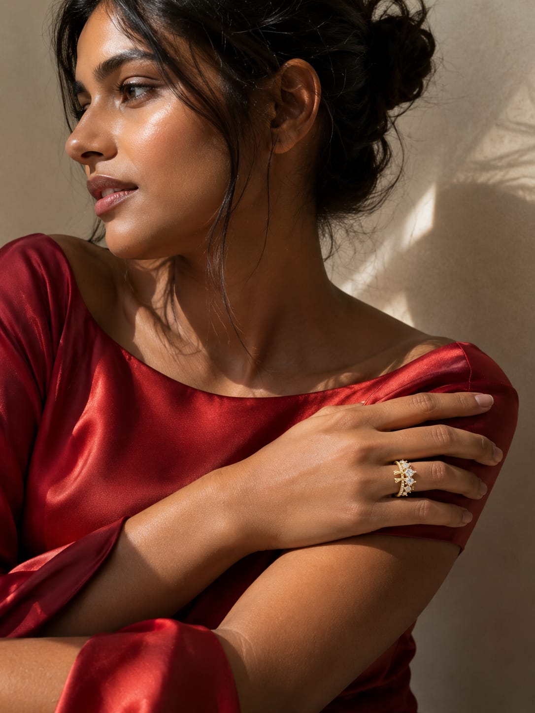 Crystal Tiara Ring