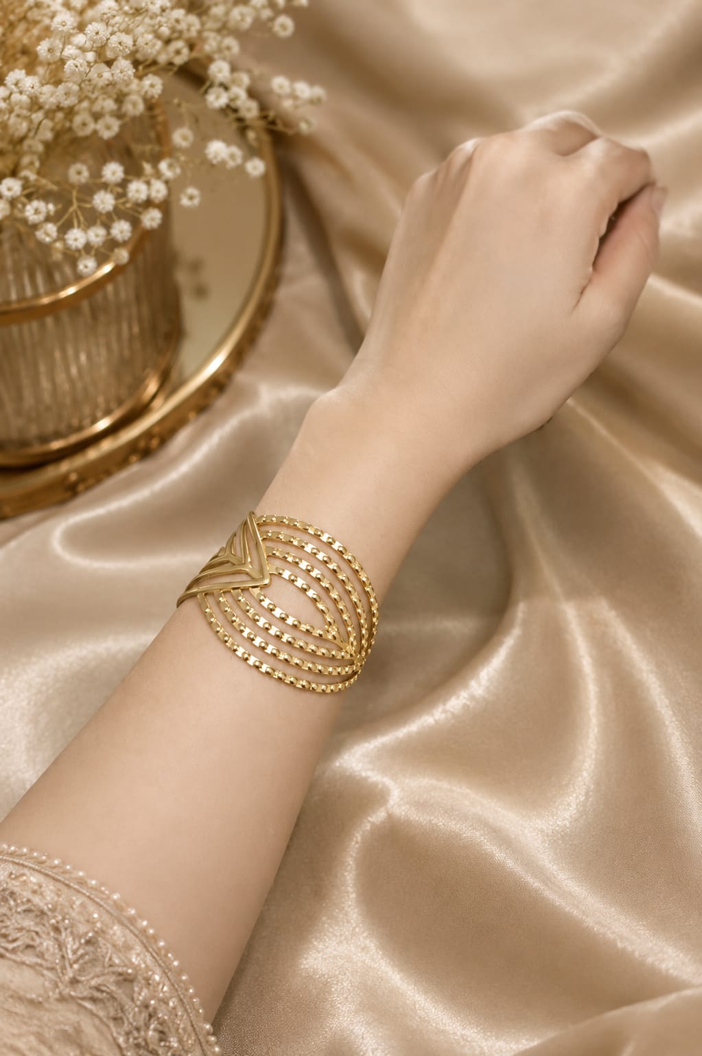 Aurora Weave Statement Cuff